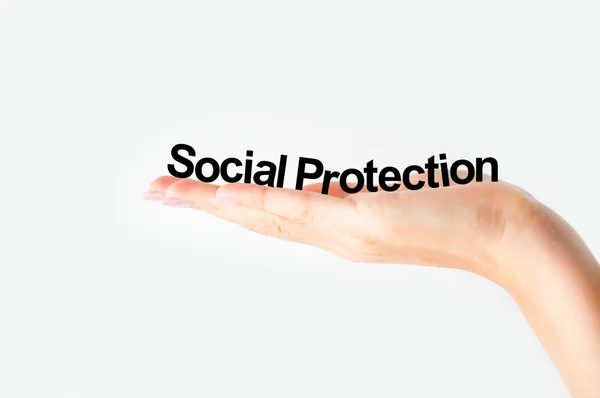 Conceito de protecção social — Fotografia de Stock