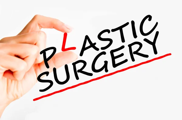 Plasztikai sebészet-koncepció — Stock Fotó