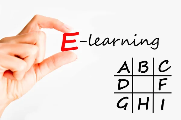 E-learning concept — Stock Photo, Image