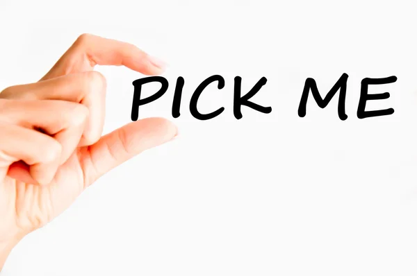 Pick me concept — Stock Photo, Image