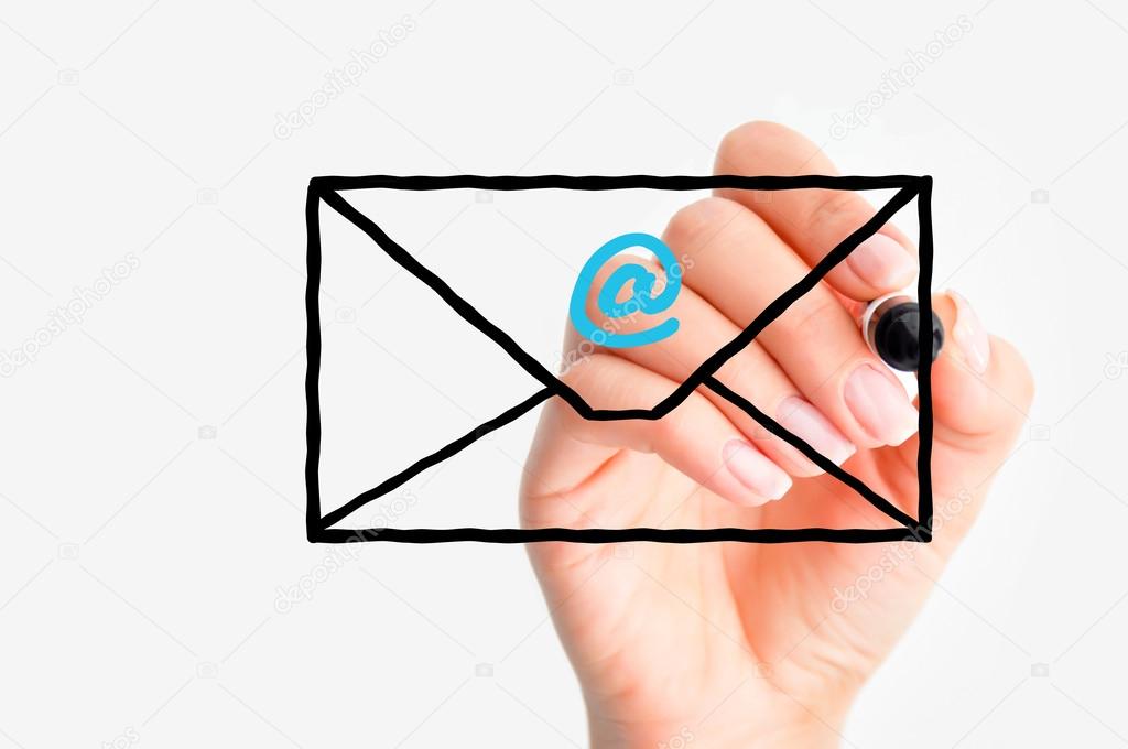 E-mail us concept