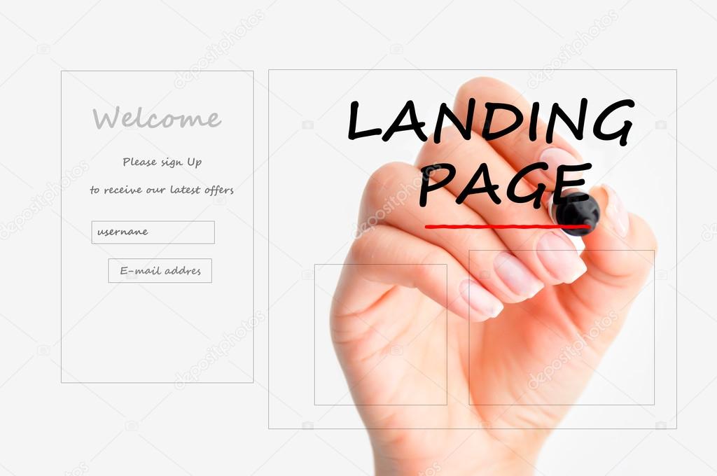 Landing page concept