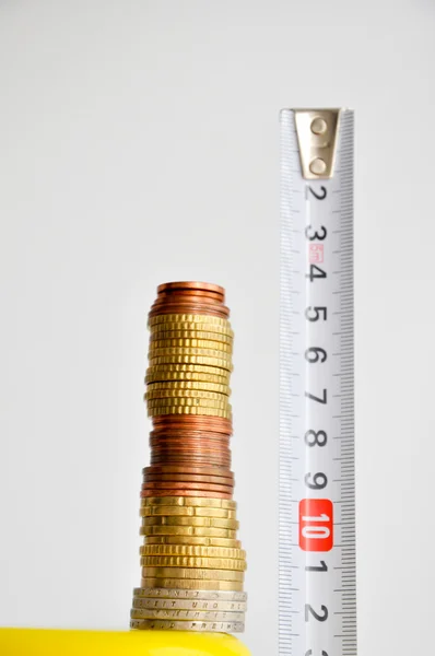 Measure money performance — Stock Photo, Image