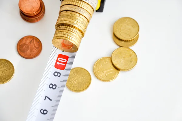 Measure money performance — Stock Photo, Image