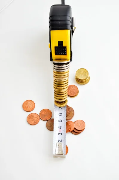 Measure money performance — Stock Photo, Image