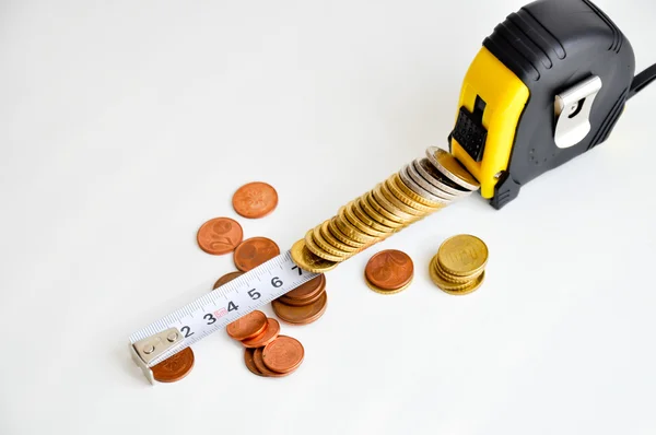 Measure money performance — Stock Photo, Image