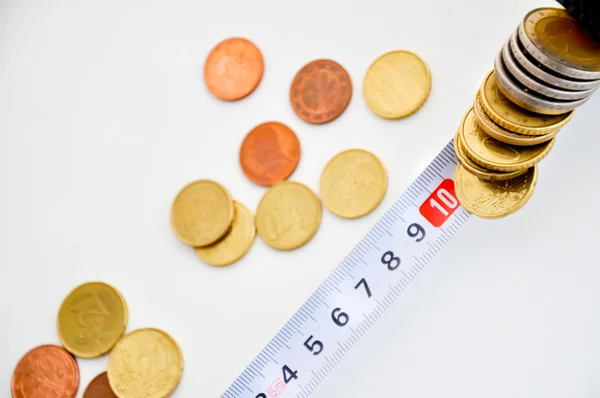 Measure money performance — Stock Photo, Image