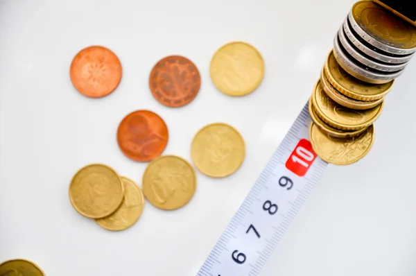 Measure money performance — Stock Photo, Image