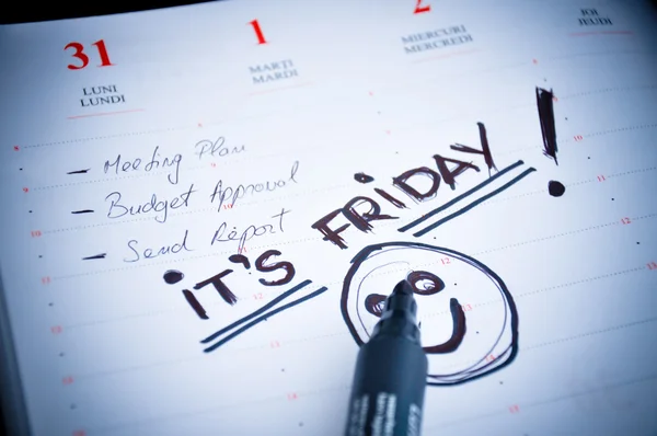 É sexta-feira o dia antes do fim de semana — Fotografia de Stock