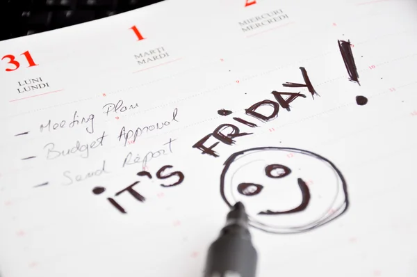 It is friday the day before weekend — Stock Photo, Image