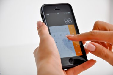 Smartphone hesap makinesini kullanarak