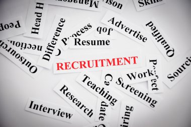 Recruitment process clipart