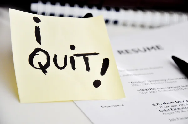 I quit my job — Stock Photo, Image
