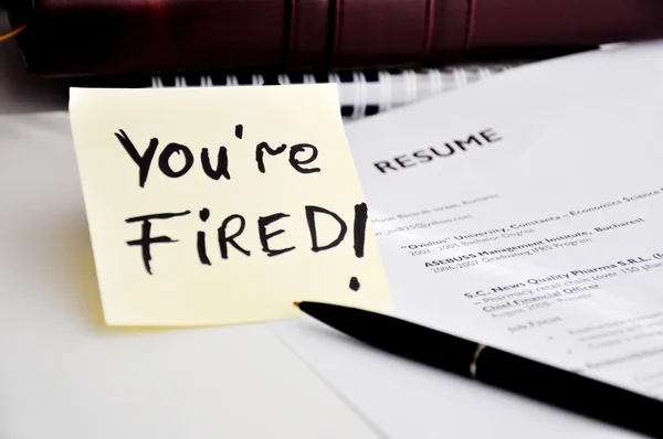 You are fired — Stock Photo, Image