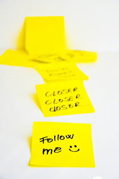 Follow me sign — Stock Photo, Image