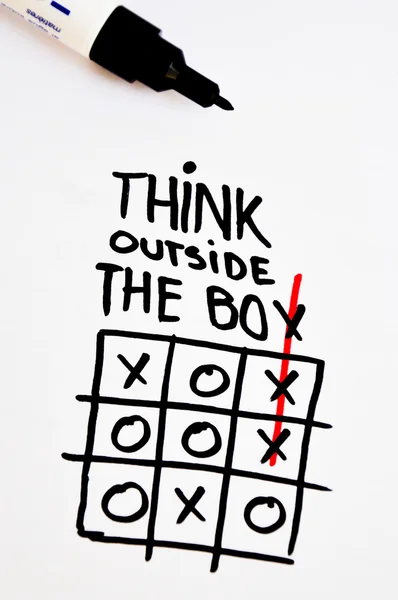 Think outside the box — Stock Photo, Image