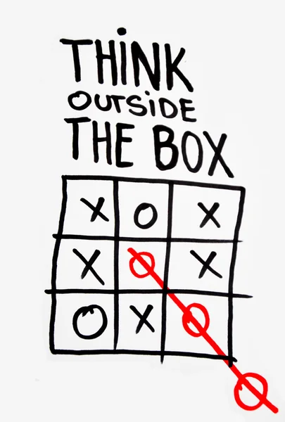 Think outside the box — Stock Photo, Image