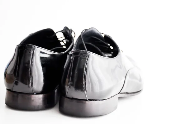 Чёрная мужская обувь — стоковое фото