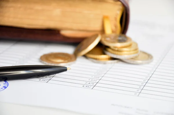 Verklaring over inkomsten en persoonlijke besparingen — Stockfoto