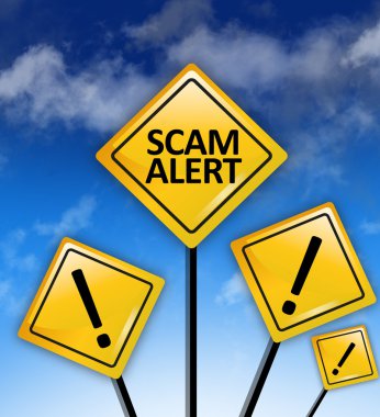 Scam Uyarı önde kavramı