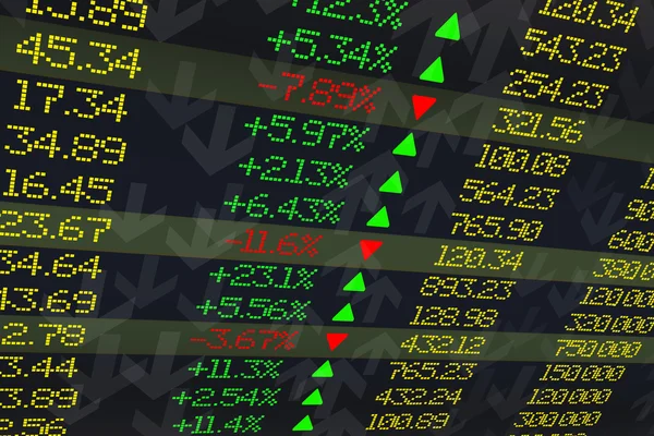 Panel de visualización bolsa — Foto de Stock