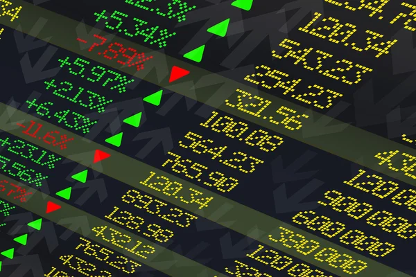 Stock exchange display panel — Stock Photo, Image