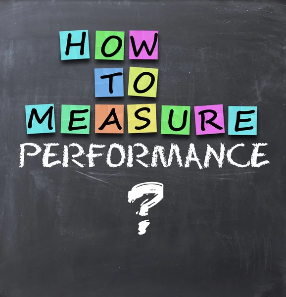 Cómo medir el rendimiento — Foto de Stock
