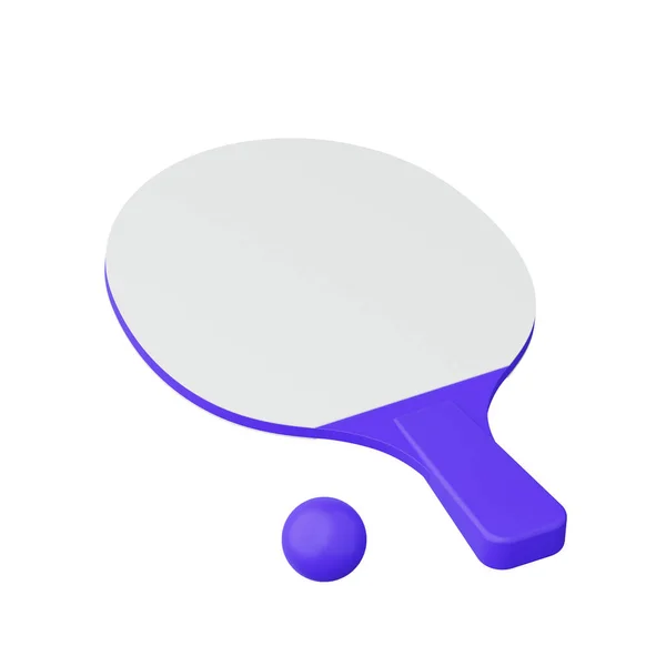 Render Table Tennis Icon Isolated White Background — Stock Photo, Image