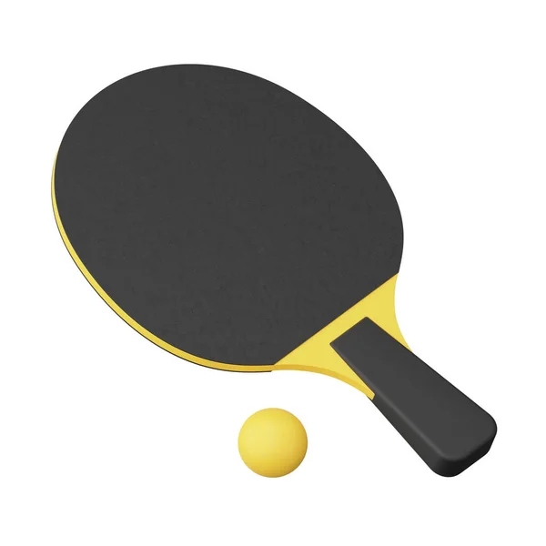 Render Table Tennis Icon Isolated White Background — Stock Photo, Image