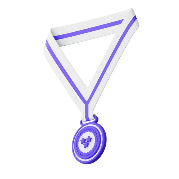 Render Star Medal Icon Isolated White Background — Stock Photo, Image