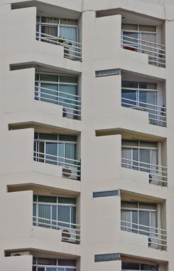 apartmanın arka plan mimari içinde dış.