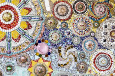 renkli kristal arka plan sanat phasornkaew Tapınağı khao kho phe