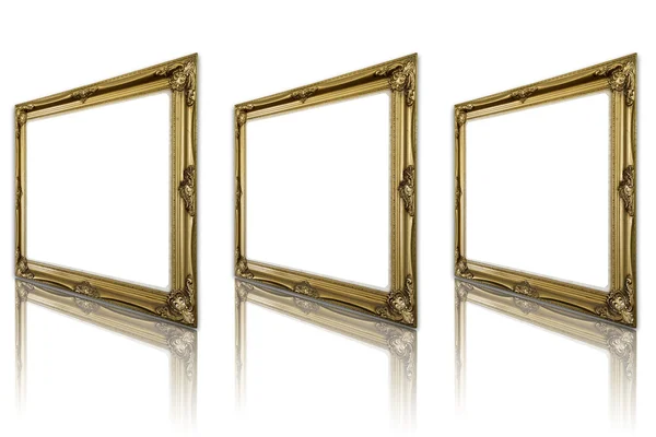 Antique gold frame. — Stock Photo, Image