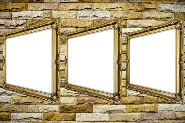 Antique gold frame. — Stock Photo, Image