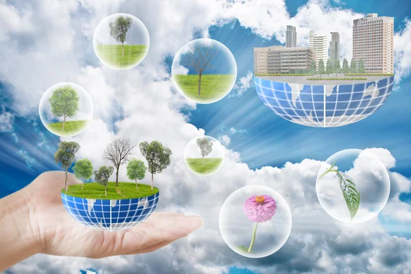 Yeşil planet earth için.