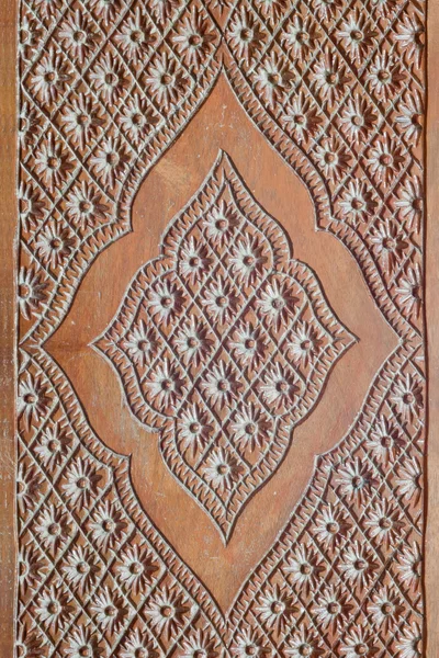 Wood Thai pattern Handmade wood carvings. Phrae Thailand — Stock Photo, Image