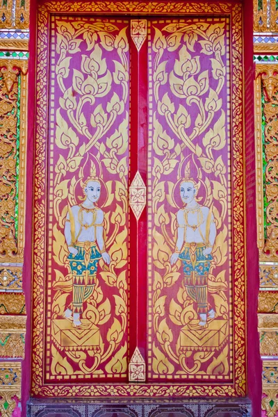 Détail de la porte du temple . — Photo