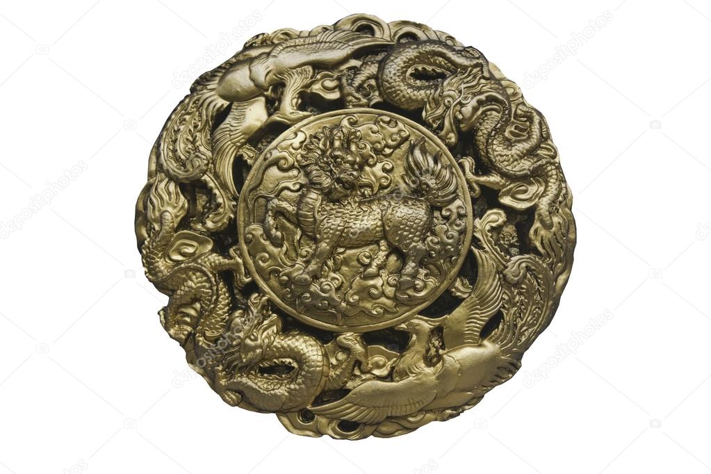 Ancient design of horse dragon