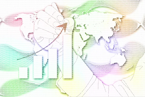 추상적인 사업 디지털 배경. — 스톡 사진