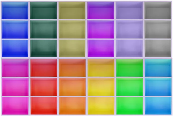 Kleurrijke kasten . — Stockfoto