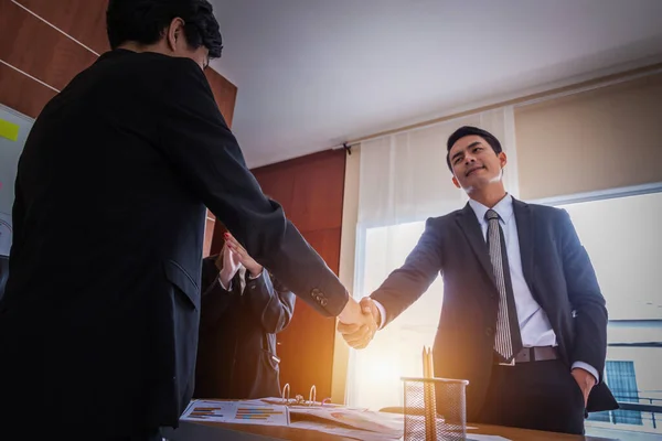 Business People Meeting Design Ideas Concept Business People Shaking Hands — Stock Photo, Image