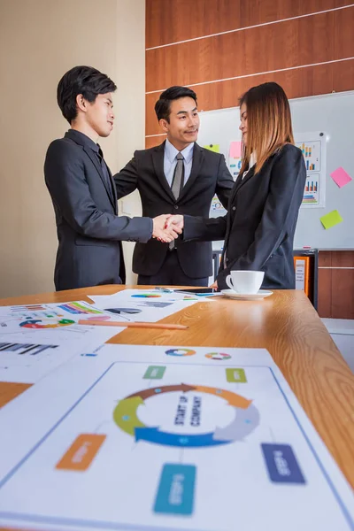 Business People Meeting Design Ideas Concept Business People Shaking Hands — Foto de Stock