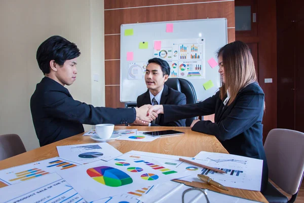 Business Team Corporate Organization Meeting Concept Team Teamwork Togetherness Collaboration — Foto de Stock