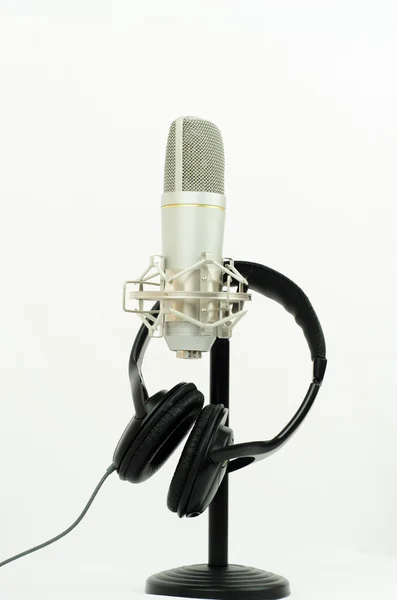 Microphone and headset — Stock Photo, Image