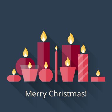 Mumlu Noel kartı.