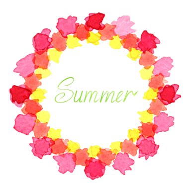 Suluboya çerçeve çizilmiş