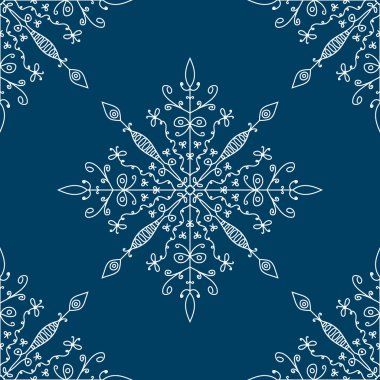 Kar taneleriyle kusursuz desen