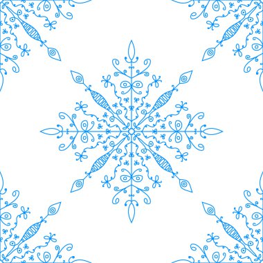 Kar taneleriyle kusursuz desen