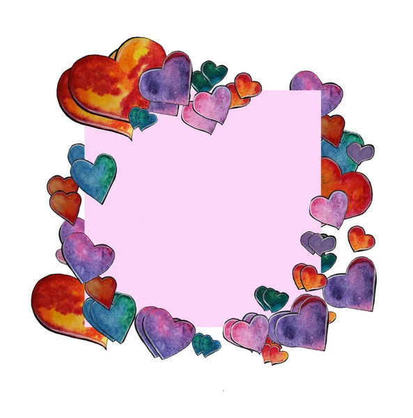 Aşıklar için şık kalpler. Yüksek kalite çizim. İllüzyon, kalp seti. Güzel, şık bir doku. Kartpostallarda, kitaplarda, tatil davetiyelerinde, düğünlerde kullanılıyor..