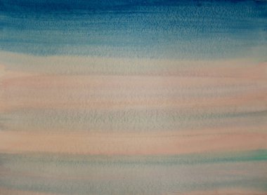 Mavi ve pembe soyut suluboya arkaplan dokusu